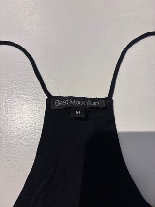 Top lentejuelas plateado Talla M