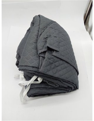 Todocama – Funda Cubre sofá - plazas - Protector de sofás Acolchado de Rombos - Transpirable - fácil de Limpiar - (Gris Oscuro - Chais