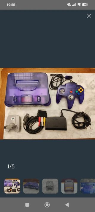 Nintendo 64 Azul/Morado + Donkey Kong 64