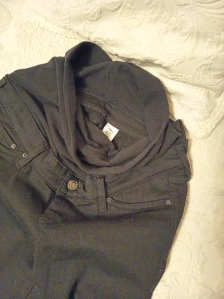 Pantalón premamá SKINNY HIGH RIG negro