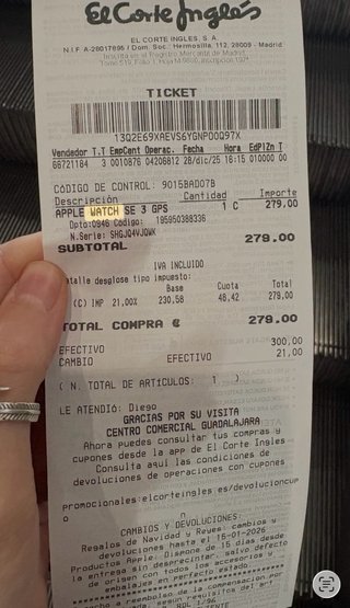 Apple Watch SE 3 44mm Negro Nuevo con garantía