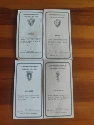 Lote cromos La Liga 73/74