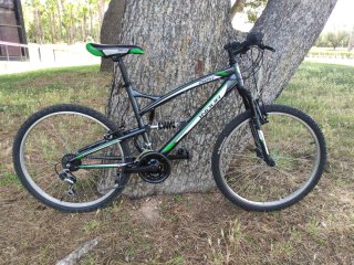 BICICLETA MONTAÑA DOBLE SUSPENSIÓN INDUR 26DSY