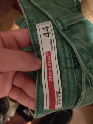 Pantalón corto vaquero verde