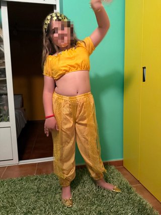 Disfraz Princesa Árabe Amarillo Talla M