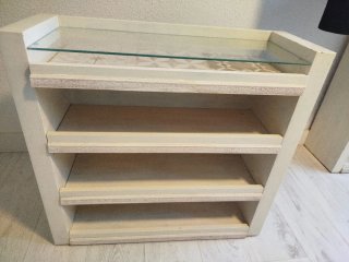 2 Muebles zapatero, estantería baja o mesita auxi