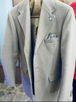 Cappotto uomo beige