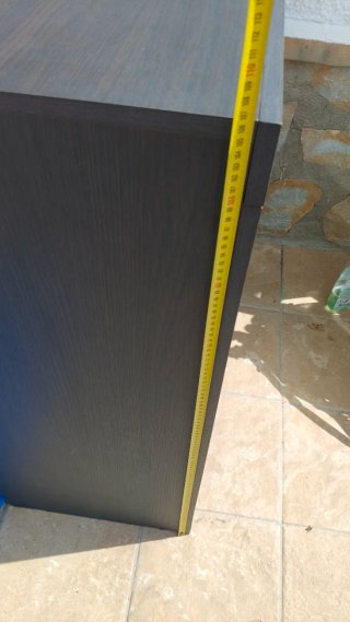 Aparador moderno madera y blanco