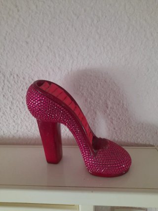 Joyero zapato tacón brillante Para anillo, sortija