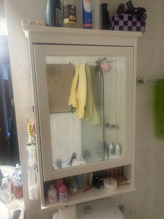 Armario baño IKEA HEMNES espejo blanco