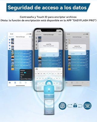 Pendrive USB OTG Azul