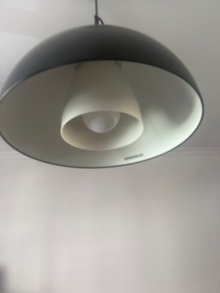 Lámpara de techo colgante negra