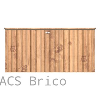 Baúl Arcón Metálico 1450 L Imitación Madera - 95x195x94 cm - Duramax