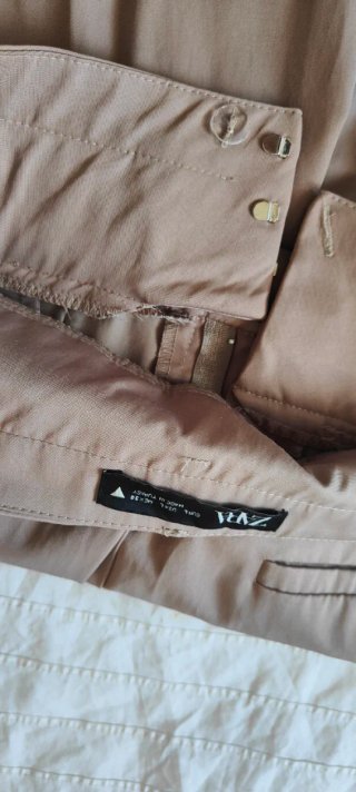 Pantalón Palazzo Zara Beige Talla M