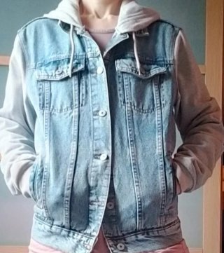 Chaqueta vaquera con capucha Primark Talla XS