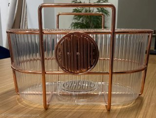 Cubitera Diseño Le Tribute cobre y transparente