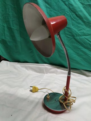 Flexo Vintage Rojo Metálico