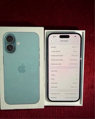 iPhone16 128GB Azul