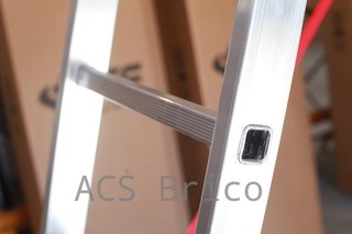 Escalera Aluminio 3x19 - 5+5+5 M - 80x25mm