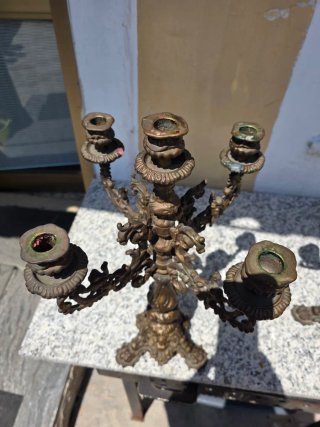 Lampadario portacandele 5 braccia