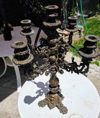 Lampadario portacandele 5 braccia