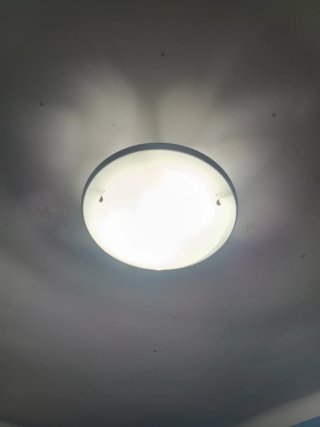 Plafón redondo blanco