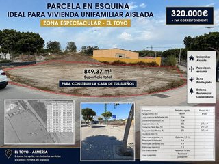 Terreno en venta en Retamar en Almería
