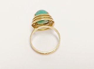 Anillo Oro 18k 5gr Amazonita