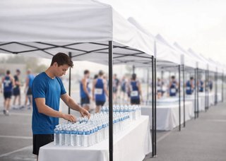 Carpa blanca 2x2m