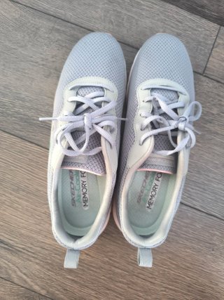 Zapatillas Skechers Flex Lite Gris Rosa