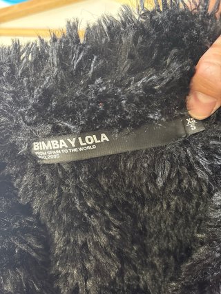 Abrigo Bimba y Lola Negro Talla S