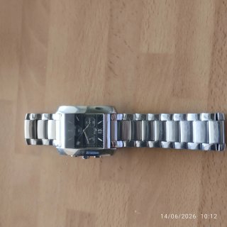 Reloj Lotus Hombre Negro y Plateado
