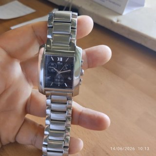 Reloj Lotus Hombre Negro y Plateado