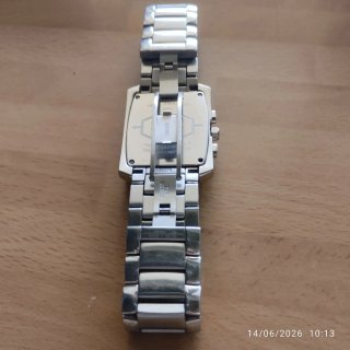 Reloj Lotus Hombre Negro y Plateado