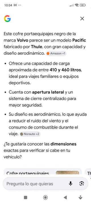 Cofre portaequipaje Volvo
