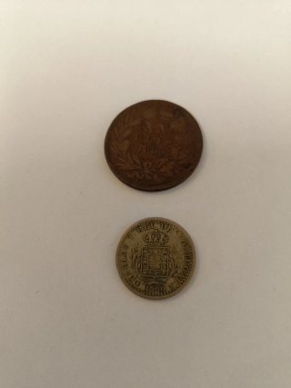 Portugal Lote 4 monedas antiguas