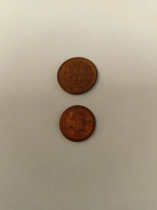 Portugal Lote 4 monedas antiguas