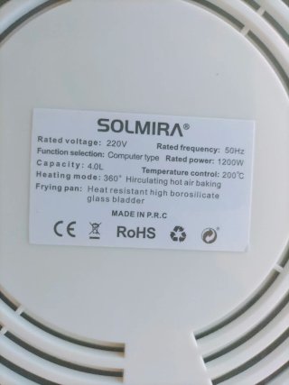 Freidora de aire Solmira - Air fryer