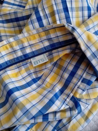 Camisa chico cuadros manga larga
