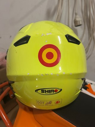 Casco Moto Shiro Talla M Amarillo