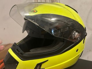 Casco Moto Shiro Talla M Amarillo