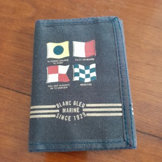 Cartera Blanc Bleu Marine náutica