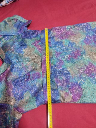 Abito da festa formale blu e viola