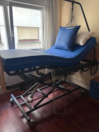 Cama articulada hospitalaria