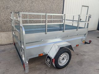 NUEVO: Remolque 750 kg 208X133X50 + barandillas