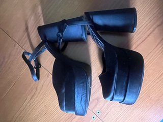 Zapatos Bershka plataforma negros talla 37