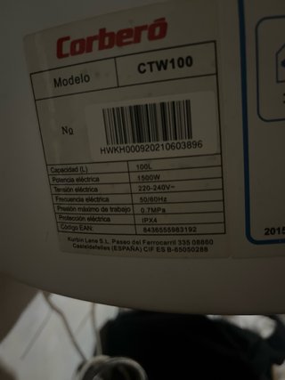 Termo eléctrico Corbero