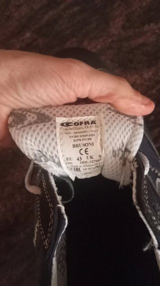 Botas de seguridad Cofra negras y azules