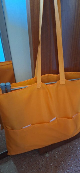 Esterilla Tumbona Naranja y Amarilla