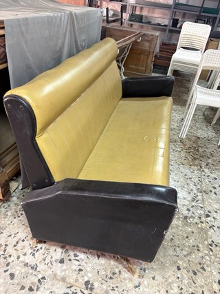 Sofá y sillones vintage años 60 polipiel